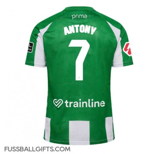 Real Betis Antony #7 Fußballbekleidung Heimtrikot 2025-26 Kurzarm